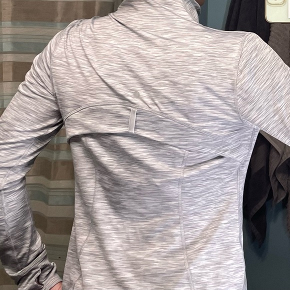 Gray zip-up long sleeve - Picture 3 of 6